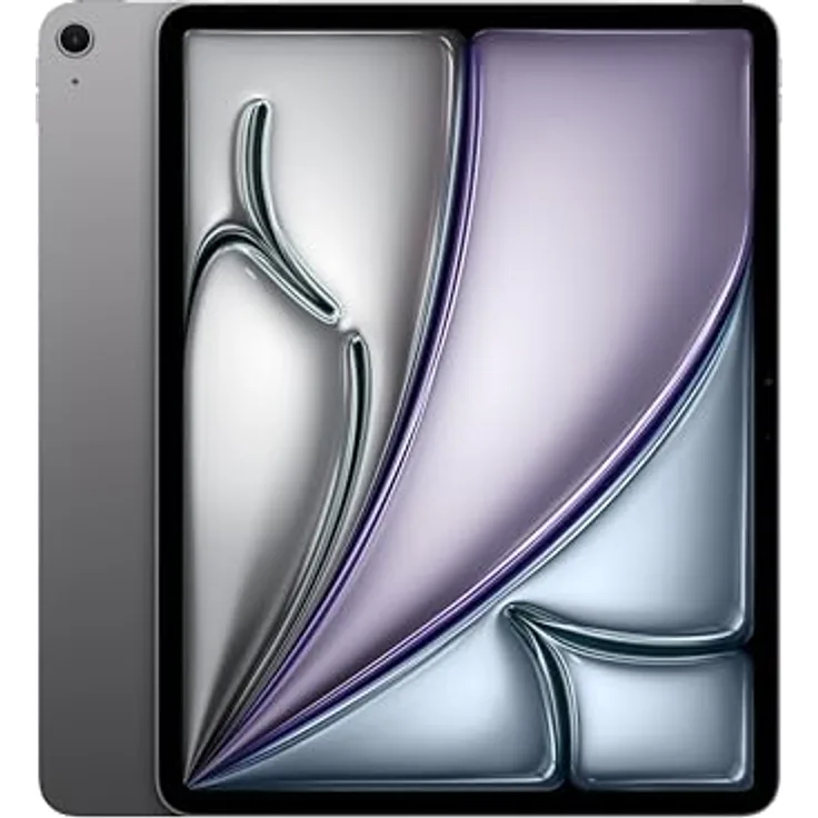 Apple 13" iPad Air 2024 (M2): Liquid Retina Display, 12 MP Querformat Frontkamera/12 MP Rückkamera, Touch ID, WLAN 6E, 128 GB, Space Grau