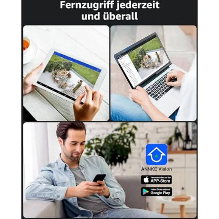 ANNKE CPT500, 3K PT PoE Überwachungskamera mit Auto-Tracking, 345° Schwenk, 80° Neige, 2-Wege-Audio, KI Personen-/Fahrzeugerkennung, Smartes Duales Licht, 512 GB Speicher – Bild 9