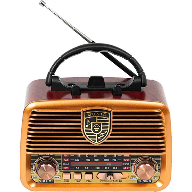 BLOW RA10 Analogradio mit AM/FM, Solarenergie, Bluetooth, USB und TWS-Funktion, schwarz