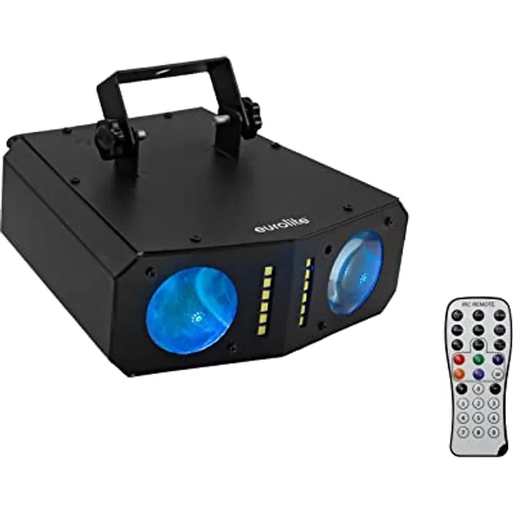 EUROLITE LED DMF-4 Hybrid Flowereffekt | Scheinwerfer mit Flower- und Stroboskop-Effekt, incl. IR-Fernbedienung
