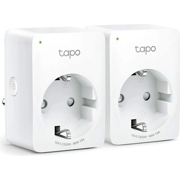 TP-Link Tapo P100 WLAN Smart Steckdose, 2er Pack, Smart Home WiFi Steckdose, funktioniert mit Amazon Alexa, Google Home, Tapo App, Sprachsteuerung, Fernzugriff, kein Hub notwendig, weiß – Bild 1