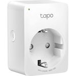 TP-Link Tapo P100 WLAN Smart Steckdose, Smart Home WiFi Steckdose, funktioniert mit Amazon Alexa, Google Home, Tapo App, Sprachsteuerung, Fernzugriff, kein Hub notwendig, weiß