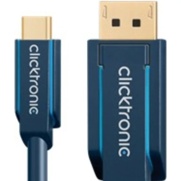 USB-C to DP Cable. M/M. Blue. 1.0m - Kabel - Digital/Daten (44931)
