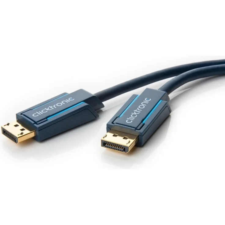 Clicktronic DisplayPort Cable 1.4. M/M. Blue. 2.0m (40994)