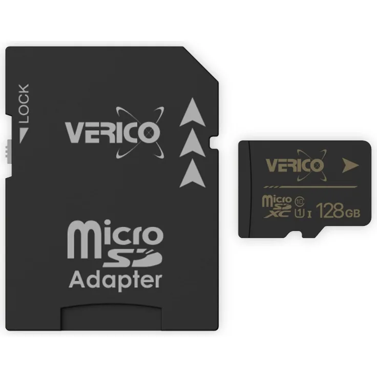 Verico MicroSDXC+Adapter 128GB C10 UHS-1 (MicroSD+Adapter schwarz