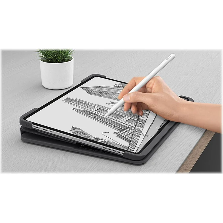 Logitech Slim Folio Pro - Tastatur und Foliohülle - hintergrundbeleuchtet - Bluetooth - QWERTY - Spanisch – Bild 8