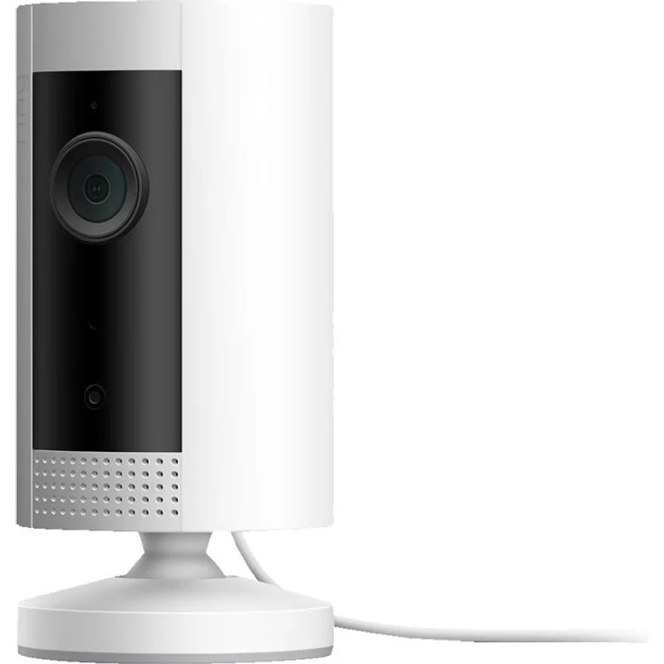 Ring Indoor Cam, kompakte WLAN Plug-in-HD-Überwachungskamera Innen mit Gegensprechfunktion, funktioniert mit Alexa, weiß – Bild 1