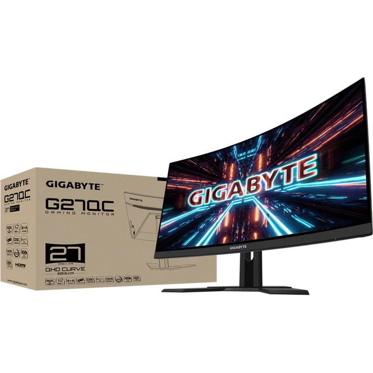 Gigabyte G27QC - 27 Zoll, WQHD (2560 x 1440), VA-Panel, 165Hz, 1ms, 250cd/m² (G27QC) – Bild 6