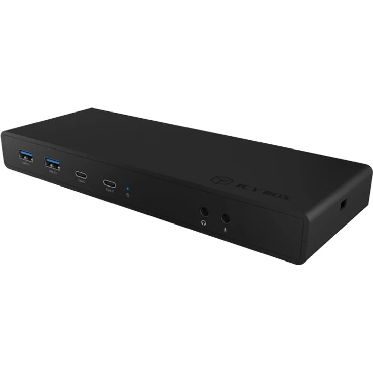 ICY BOX USB Docking Station für 2 Monitore an USB-C & USB, 2X HDMI, 2X DisplayPort, 6X USB 3.0, Power Delivery, LAN, Audio – Bild 2