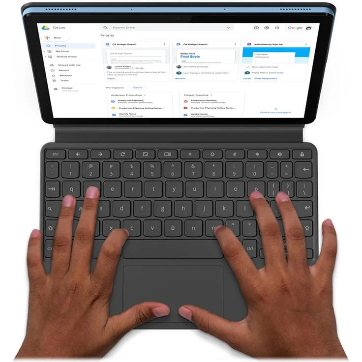 Lenovo IdeaPad Duet Chromebook - Laptop 10 Zoll (26,4 cm) Full HD, Mediatek P60T, 4GB RAM, 64GB Flash, Chrome OS (ZA6F0014DE) – Bild 8