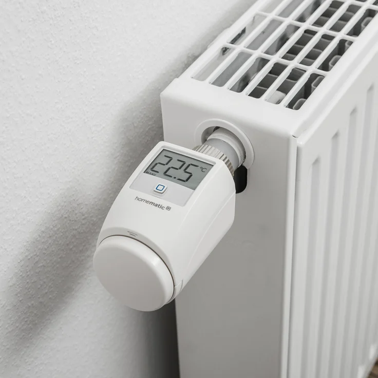 Homematic IP Funk Smart Home Heizungssteuerung, Komplettpaket für 4 Heizkörper mit kostenloser Smartphone App (1x Zentrale, 4x Heizkörperthermostate, 2x Tür-Fensterkontakte, 1x Wandthermostat), weiß (144606A) – Bild 5
