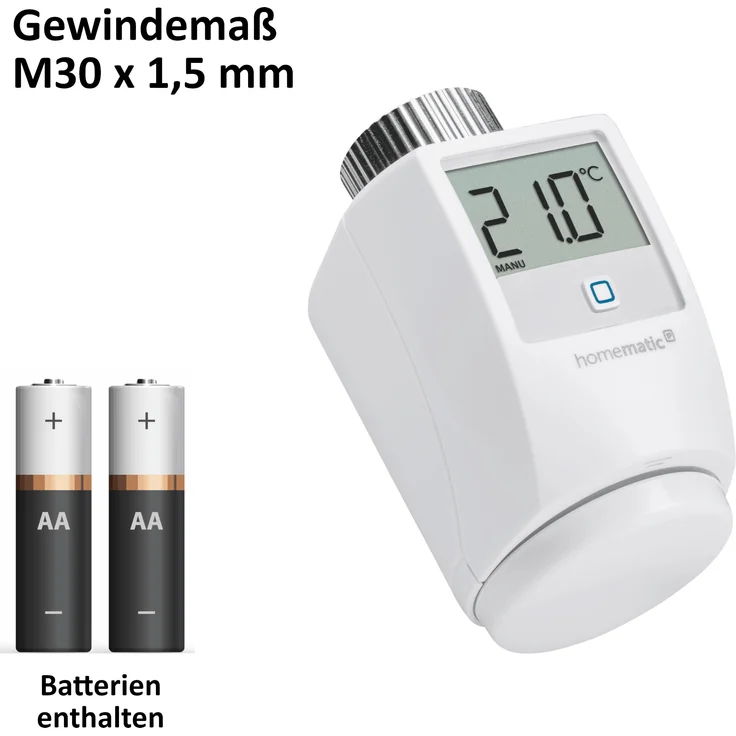 Homematic IP Funk Smart Home Heizungssteuerung, Komplettpaket für 4 Heizkörper mit kostenloser Smartphone App (1x Zentrale, 4x Heizkörperthermostate, 2x Tür-Fensterkontakte, 1x Wandthermostat), weiß (144606A) – Bild 3