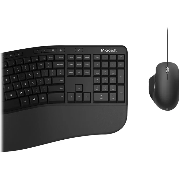 Microsoft Ergonomic Desktop - Tastatur-und-Maus-Set - USB - Deutsch QWERTZ- Schwarz (RJU-00006) – Bild 2