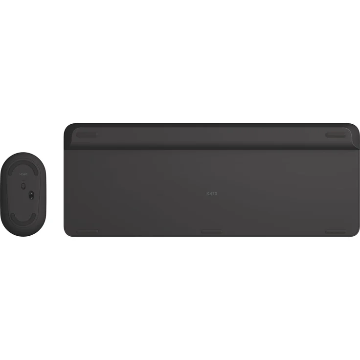 Logitech Slim Wireless Combo MK470 - Tastatur-und-Maus-Set - kabellos - 2.4 GHz - QWERTY - Italienisch - Graphite (920-009196) – Bild 2