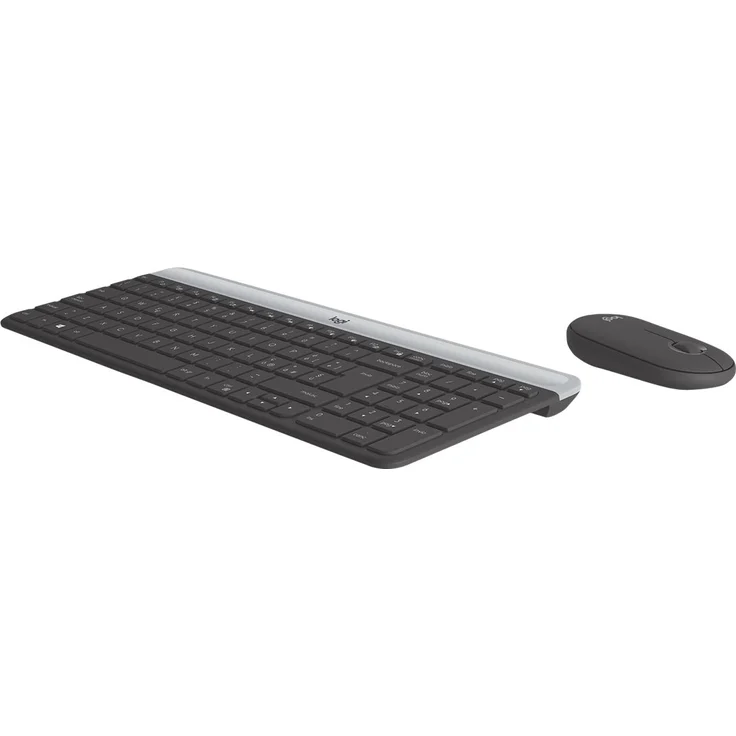 Logitech Slim Wireless Combo MK470 - Tastatur-und-Maus-Set - kabellos - 2.4 GHz - QWERTY - Italienisch - Graphite (920-009196) – Bild 4