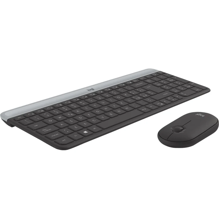 Logitech Slim Wireless Combo MK470 - Tastatur-und-Maus-Set - kabellos - 2.4 GHz - QWERTY - Italienisch - Graphite (920-009196) – Bild 8