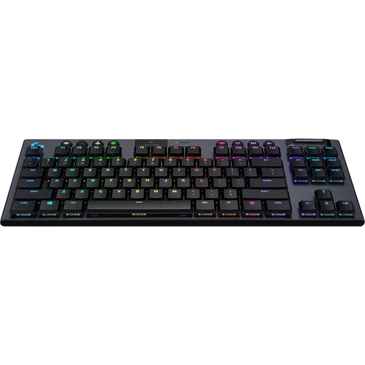 Logitech G915 TKL kabellose mechanische LIGHTSPEED RGB Gaming-Tastatur ohne Ziffernblock, mehrere Switches mit flachem Profil zur Auswahl, LIGHTSYNC RGB, Tactile - Schwarz (DE QWERTZ) – Bild 2