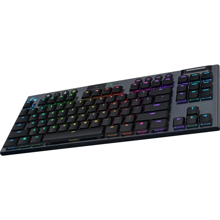 Logitech G915 TKL Tenkeyless LIGHTSPEED Wireless RGB Mechanical Gaming Keyboard - Tastatur - backlit - USB, Bluetooth, LIGHTSPEED - QWERTZ - Deutsch - GL Clicky - Kohle (920-009530) – Bild 4
