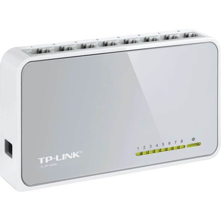 TP-Link TL-SF1008D 8-Port Desktop Switch RJ45 mit 2 SFP Slots, 10/100MBit – Bild 5