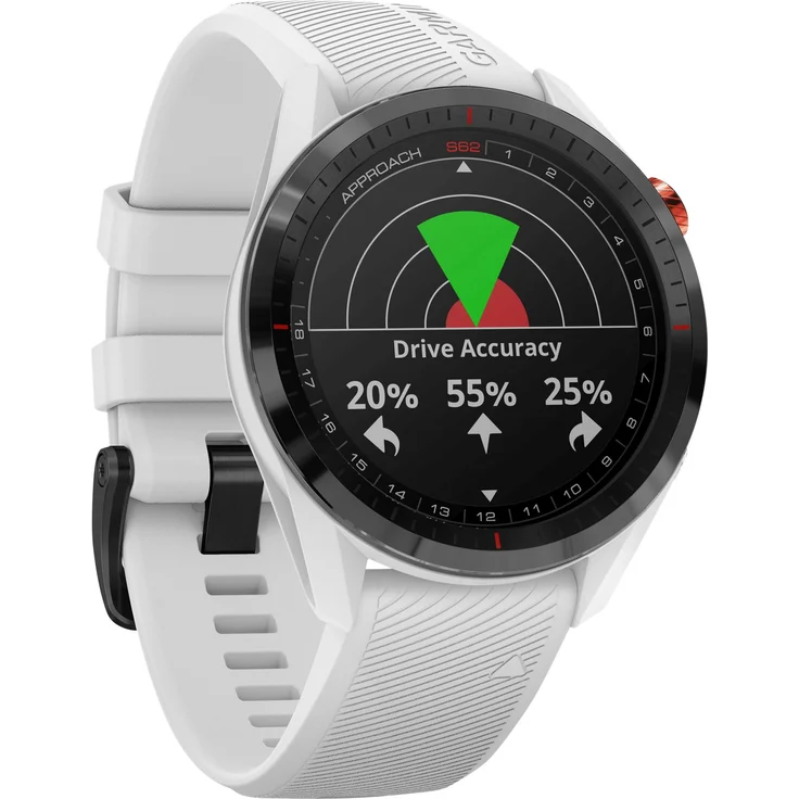 Garmin Approach S62 Smartwatch Golf-Uhr, Unisex, Keramiklünette, Weiß-Schwarz (010-02200-01) – Bild 5