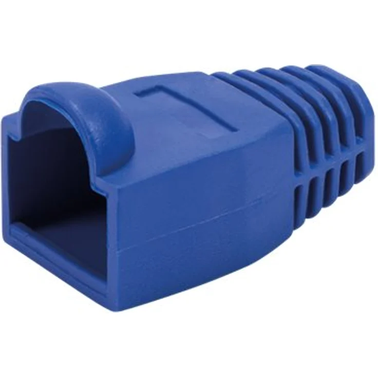 Logilink Modular RJ45 Plug Kabelschuh 6.5 mm blau 50 Stück (MP0066) – Bild 2