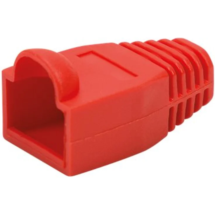 Logilink Modular RJ45 Plug Kabelschuh 6.5 mm rot 50 Stück (MP0068) – Bild 2