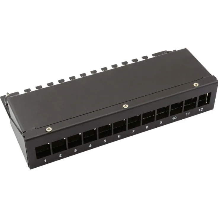 Keystone-Modulträger, 12-Port, schwarz (26.99.0332)