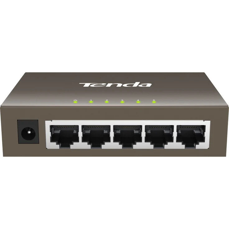 Tenda TEG1005D 5 Port Gigabit Desktop Switch im Metallgehäuse (5x 1000 MBit-s Ports, Vollduplex, Plug & Play, Layer-2, 6KV Überspannungsschutz, Auto-Negatiaton, lüfterlos) – Bild 3