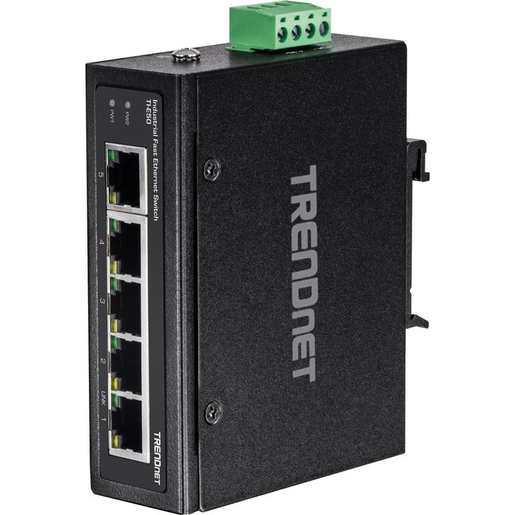 TRENDnet Ti-E50 Industrial Fast Ethernet DIN-Rail Switch 5-Port – Bild 3