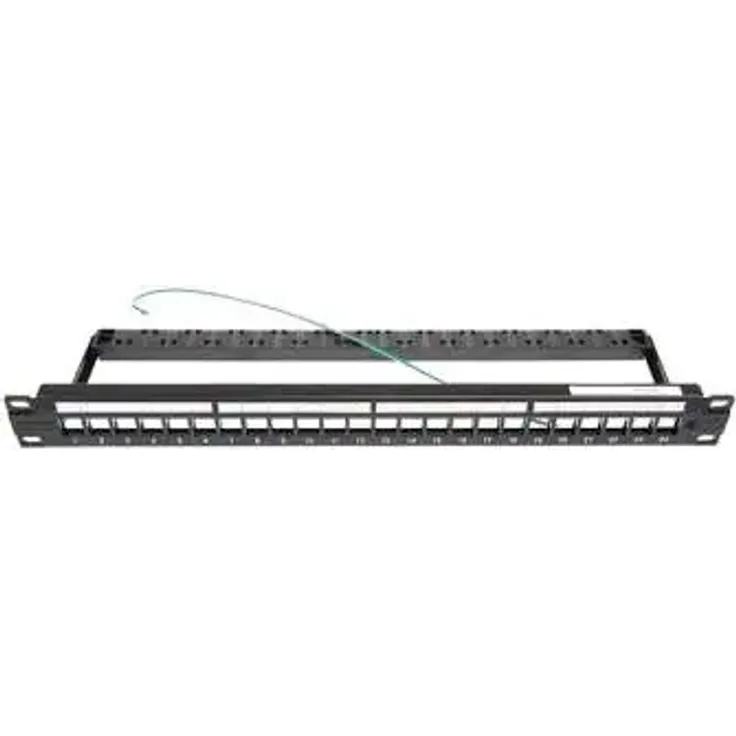 AMP 2153437-2 24 Port Patch Panel grau RAL7035 für SL Jack unbestückt (0-2153437-2)