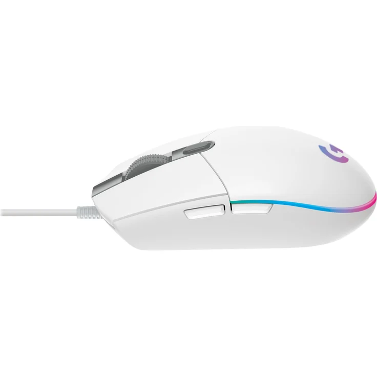 Logitech G203 Gaming-Maus mit anpassbarer LIGHTSYNC RGB-Beleuchtung, 6 programmierbare Tasten, Spieletauglicher Sensor, Abtastung mit 8.000 DPI, Geringes Gewicht, Weiß – Bild 4