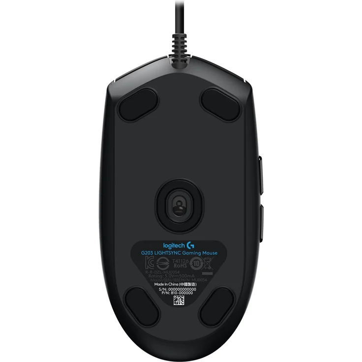 Logitech G203 Gaming-Maus mit anpassbarer LIGHTSYNC RGB-Beleuchtung, 6 programmierbare Tasten, Spieletauglicher Sensor, Abtastung mit 8.000 DPI, Geringes Gewicht, Schwarz – Bild 7