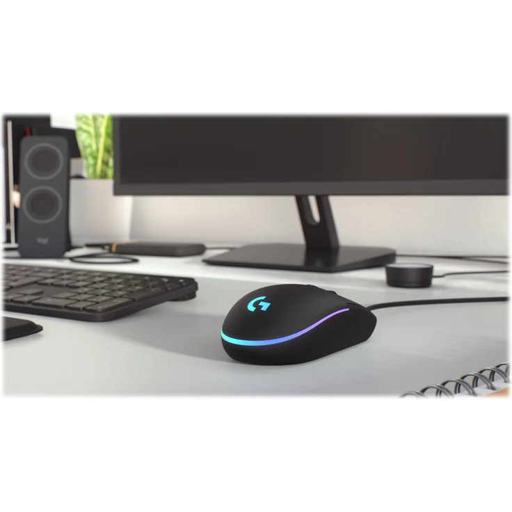Logitech G203 Gaming-Maus mit anpassbarer LIGHTSYNC RGB-Beleuchtung, 6 programmierbare Tasten, Spieletauglicher Sensor, Abtastung mit 8.000 DPI, Geringes Gewicht, Schwarz – Bild 4