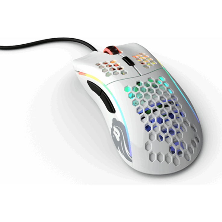 Glorious PC Gaming Race Model D Gaming-Maus mit Kabel, Weiß Glänzend – Bild 2