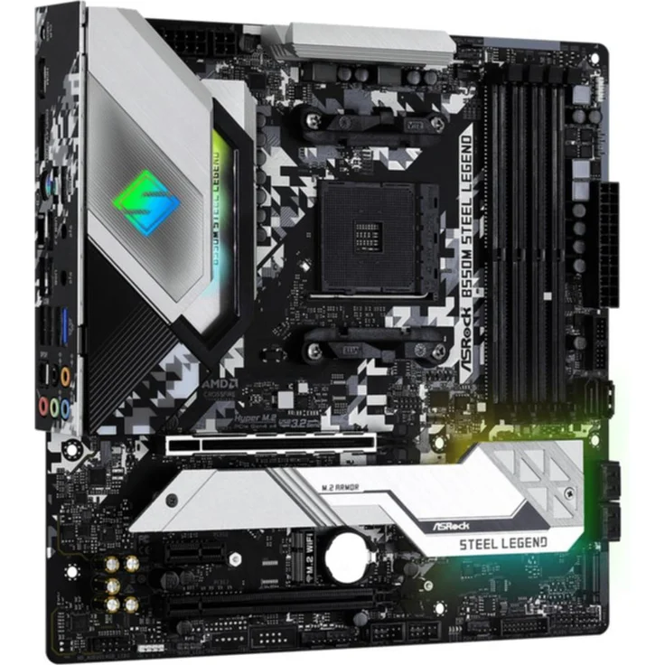Asrock B550M Steel Legend - micro ATX, AMD B550, Sockel AM4, Dual-channel DDR4 (90-MXBCU0-A0UAYZ) – Bild 3