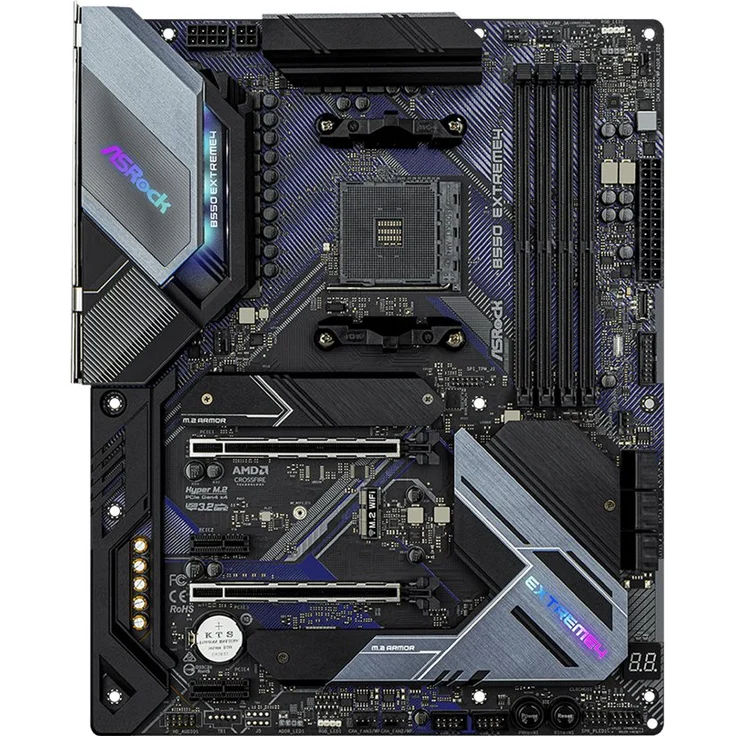 Asrock B550 Extreme4 - ATX, AMD B550, Sockel AM4, Dual-channel DDR4 (90-MXBDE0-A0UAYZ) – Bild 2