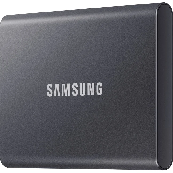 Samsung T7 MU-PC2T0T - Solid-State-Disk - verschlüsselt - 2 TB - extern (tragbar) - USB 3.2 Gen 2 (USB-C Steckverbinder) - 256-Bit-AES - Titan Gray (MU-PC2T0T/WW) – Bild 2