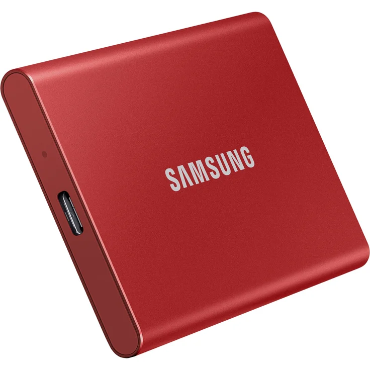 Samsung T7 MU-PC500R - Solid-State-Disk - verschlüsselt - 500 GB - extern (tragbar) - USB 3.2 Gen 2 (USB-C Steckverbinder) - 256-Bit-AES - metallisch rot (MU-PC500R/WW) – Bild 12