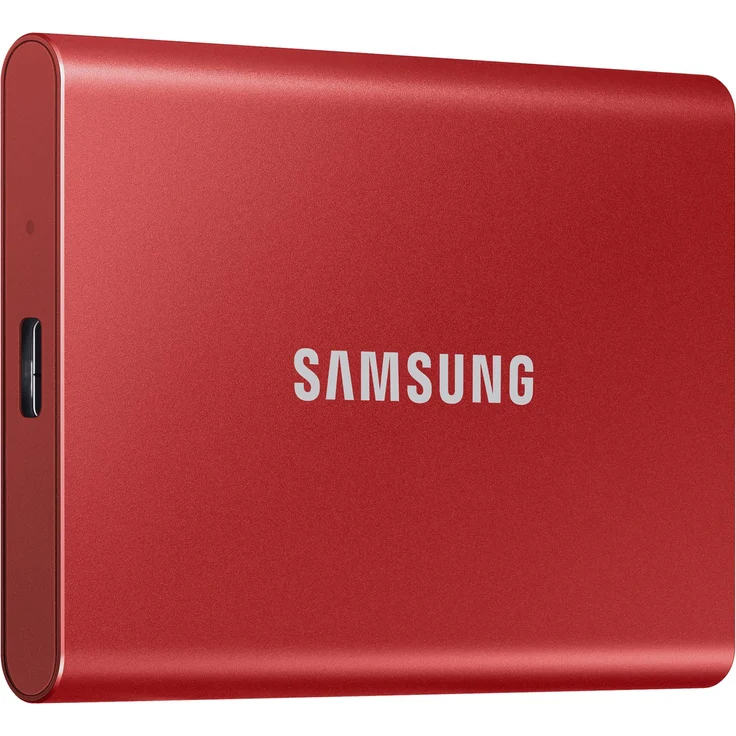 Samsung T7 MU-PC500R - Solid-State-Disk - verschlüsselt - 500 GB - extern (tragbar) - USB 3.2 Gen 2 (USB-C Steckverbinder) - 256-Bit-AES - metallisch rot (MU-PC500R/WW) – Bild 10