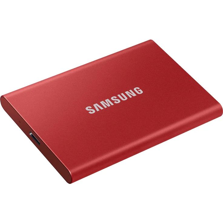 Samsung T7 MU-PC500R - Solid-State-Disk - verschlüsselt - 500 GB - extern (tragbar) - USB 3.2 Gen 2 (USB-C Steckverbinder) - 256-Bit-AES - metallisch rot (MU-PC500R/WW) – Bild 8
