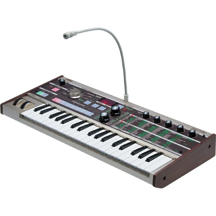 KORG microKORG Synthesizer mit Vocoder, ocker-silber, 37 Tasten, Analog Modelling Klangerzeugung, Midi Controller