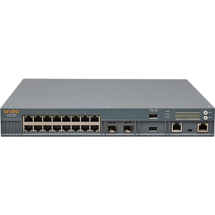 Hewlett Packard Enterprise Aruba 7010 (RW) Controller - Netzwerk-Verwaltungsgerät - 16 Anschlüsse - GigE - 1U - Rack-montierbar (JW678A) – Bild 6