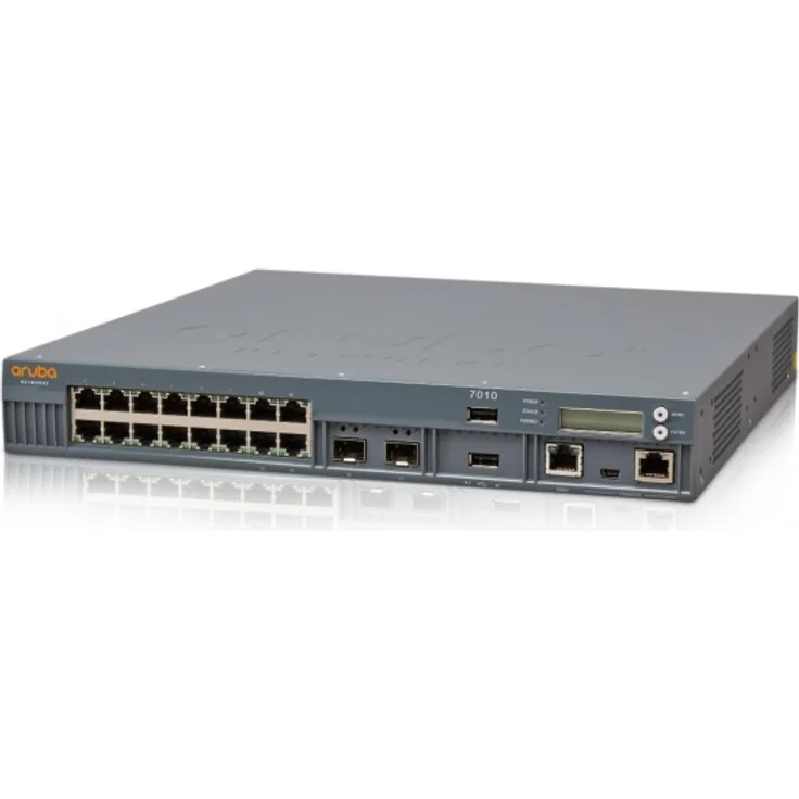 Hewlett Packard Enterprise Aruba 7010 (RW) Controller - Netzwerk-Verwaltungsgerät - 16 Anschlüsse - GigE - 1U - Rack-montierbar (JW678A) – Bild 2
