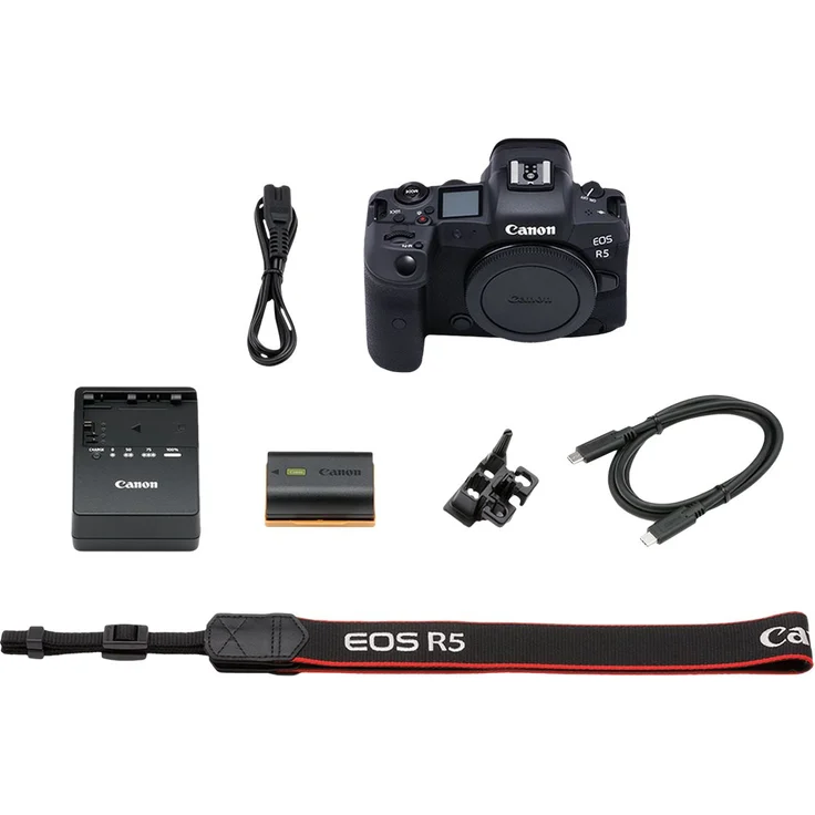 Canon EOS R5 Vollformat Systemkamera - Gehäuse (spiegellos, 45 MP, 8K-RAW-Video, 5-Achsen Bildstabilisator, 8 cm (3,2 Zoll) LCD II, WLAN, Bluetooth, USB 3.1, Dual Pixel CMOS AF II) schwarz – Bild 7