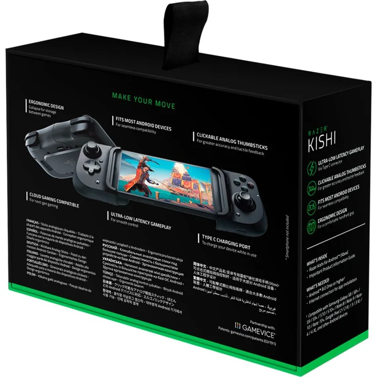Razer Kishi für Android, Smartphone Gaming Controller, USB-C Anschluss, ergonomisches Design, individuelle Passform für Handys, Analog-Stick, ultra niedrige Latenz, schwarz (RZ06-02900100-R3M1) – Bild 18