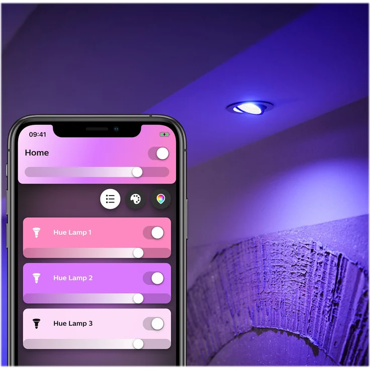 Philips Hue White & Color Ambiance GU10 LED Lampe Doppelpack, dimmbar, bis zu 16 Millionen Farben, steuerbar via App, kompatibel mit Amazon Alexa (Echo, Echo Dot), 2er Pack – Bild 5