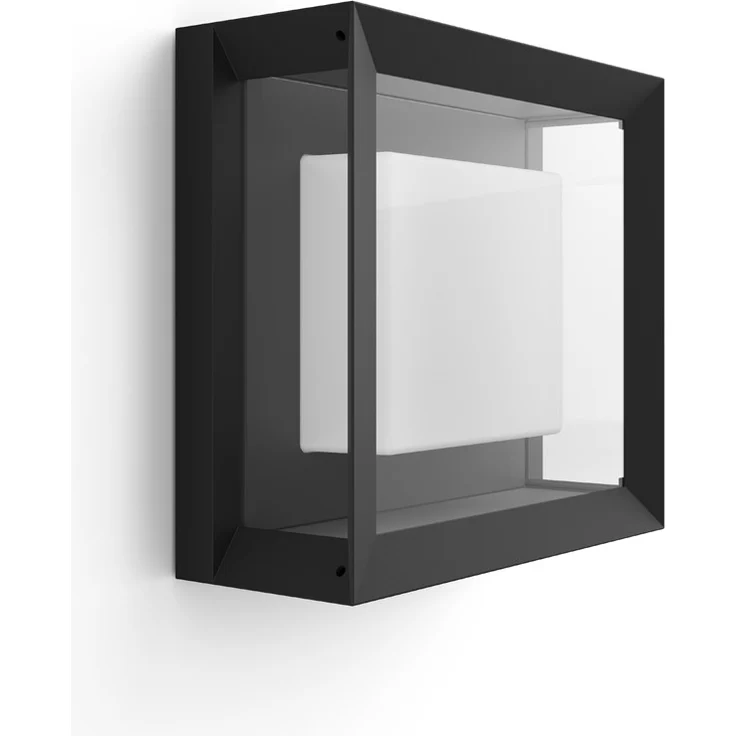 Philips Hue White & Color Amb. Econic Wandleuchte quadratisch, Schwarz, 1150lm – Bild 2