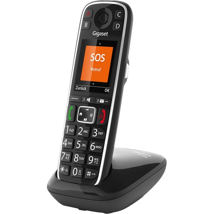 Gigaset E720A elegantes Seniorentelefon mit Anrufbeantworter und praktischen Bedienungshilfen (DECT Telefon mit Rufnummeransage, Bluetooth, SOS Funktion, einfacher Bedienung), Analog-Telefon, schwarz – Bild 12