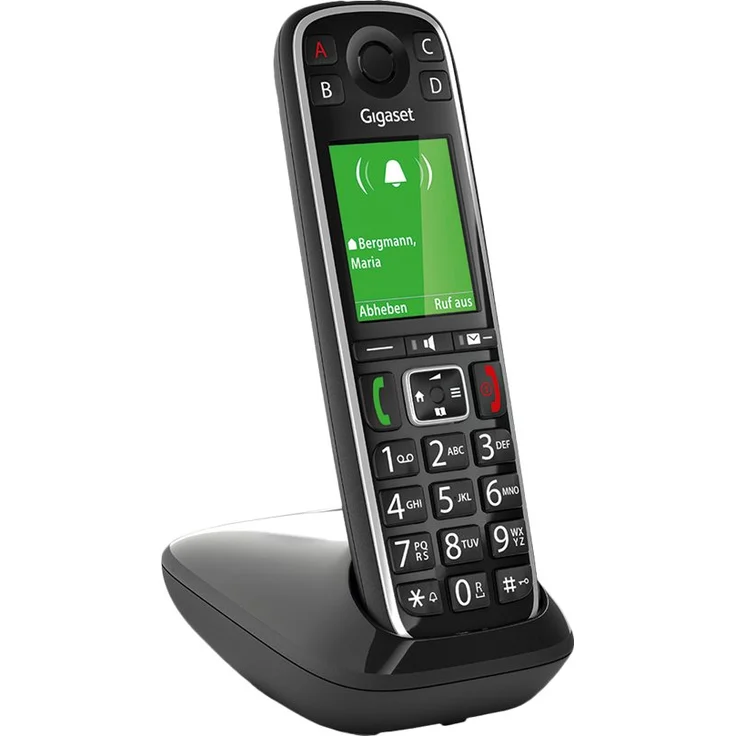 Gigaset E720A elegantes Seniorentelefon mit Anrufbeantworter und praktischen Bedienungshilfen (DECT Telefon mit Rufnummeransage, Bluetooth, SOS Funktion, einfacher Bedienung), Analog-Telefon, schwarz – Bild 11