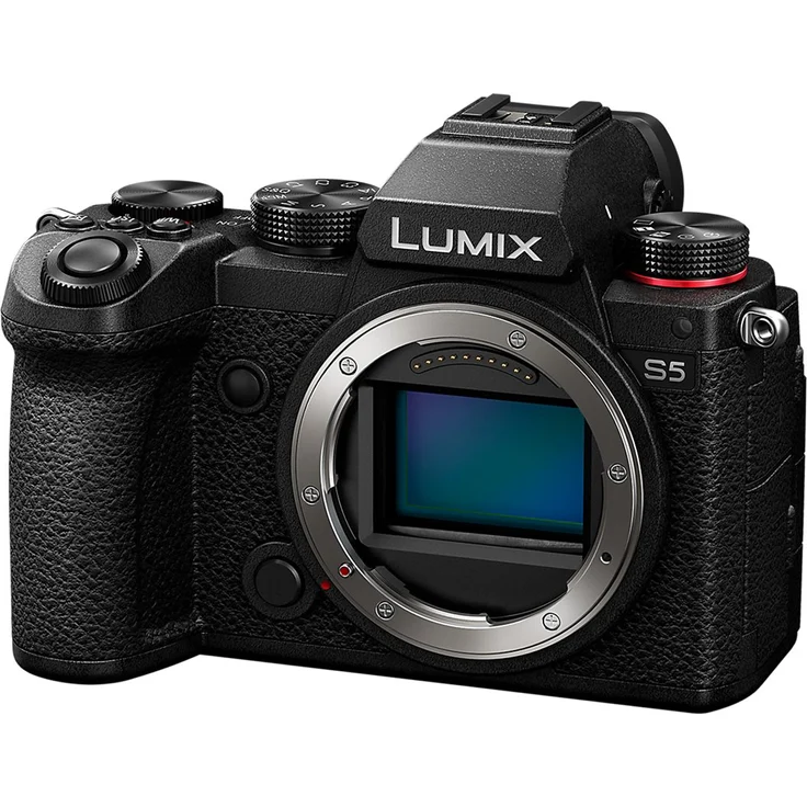 Panasonic Lumix DC-S5 Vollformat-Systemkamera (24,2 MP, 4K/60 fps Video, 5-Axchsen-Gehäusestabilisierung, 3 Zoll Touch-Display, High-Speed Autofokus, OLED-Sucher), schwarz – Bild 2